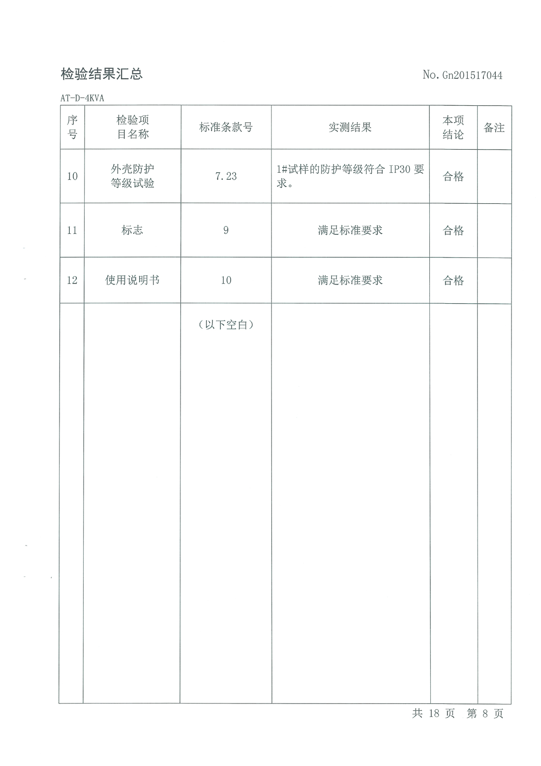 4-6KVA FEPS消防应急电源检测报告